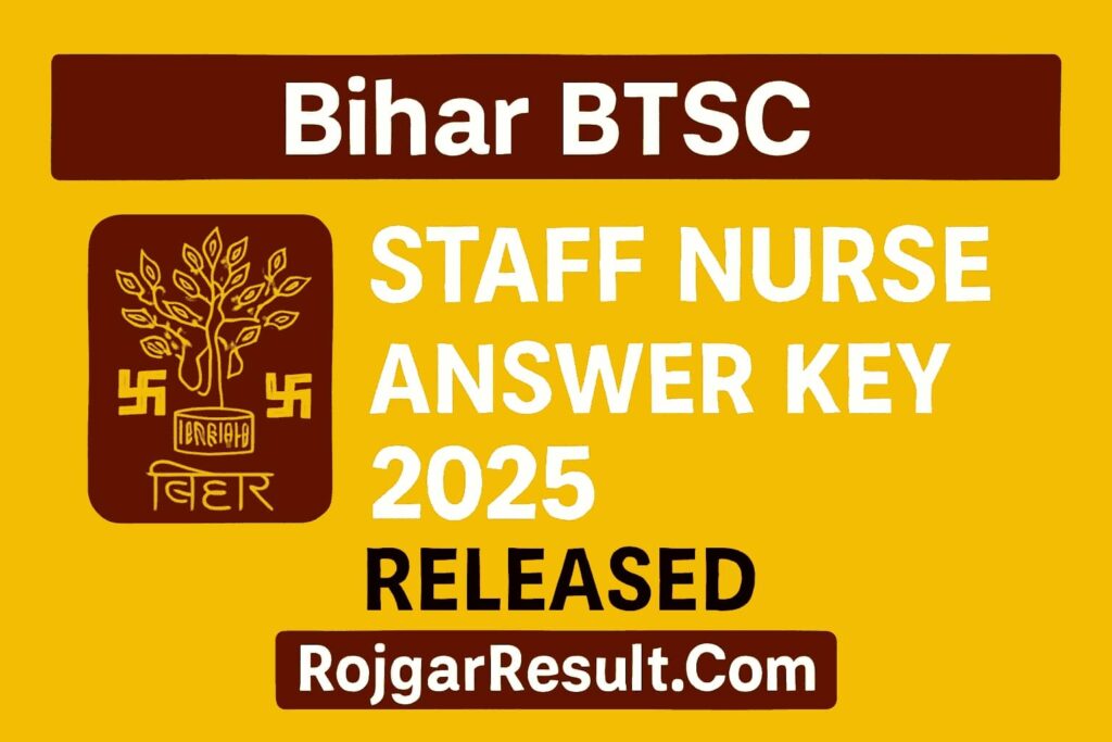 BTSC Staff Nurse 2025