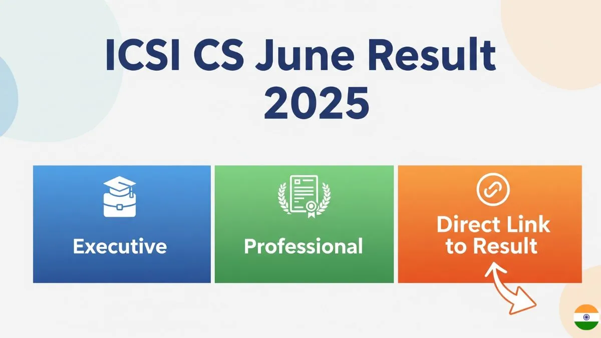 ICSI CS June Result 2025 Declared