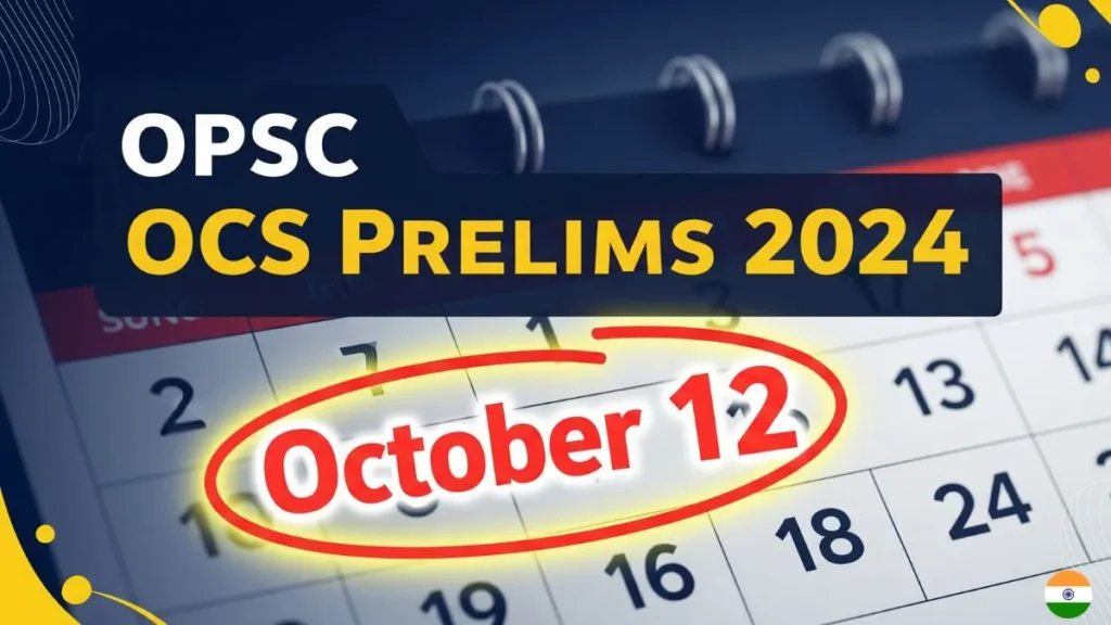 OPSC Civil Services Prelims 2024 Exam Date Announced!