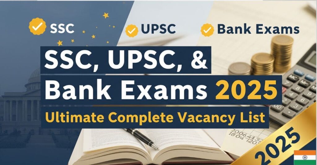 SSC, UPSC, and Bank Exams 2025 – Complete Vacancy List