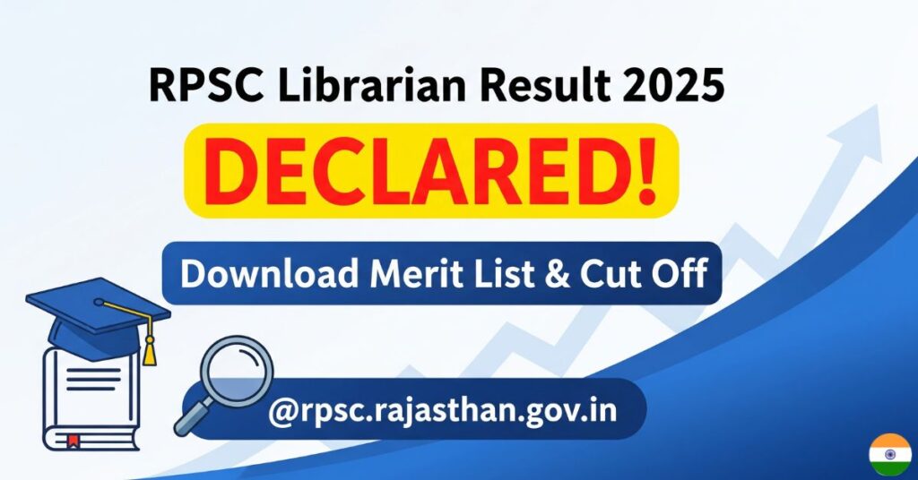 RPSC Librarian Result 2025 Declared